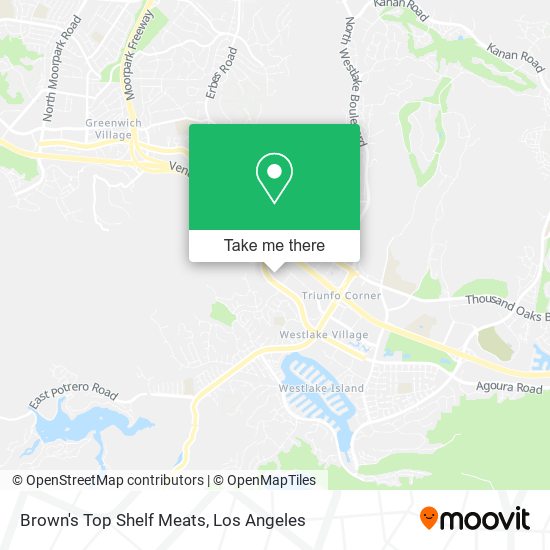 Brown's Top Shelf Meats map