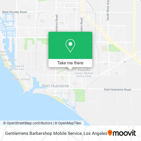 Gentlemens Barbershop Mobile Service map