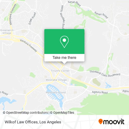 Mapa de Wilkof Law Offices