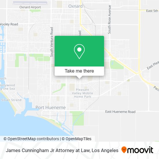 James Cunningham Jr Attorney at Law map