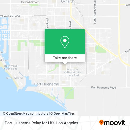 Port Hueneme Relay for Life map