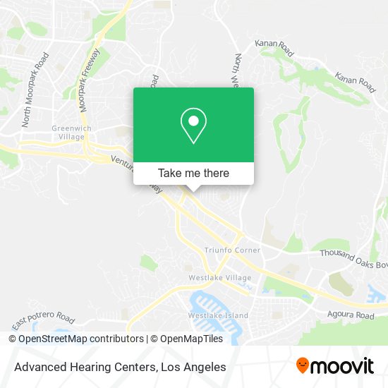 Advanced Hearing Centers map