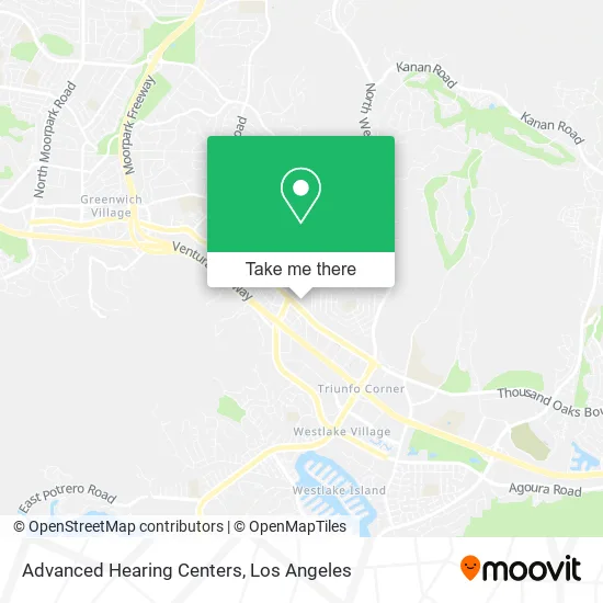 Advanced Hearing Centers map