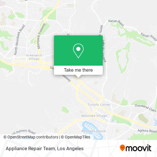 Mapa de Appliance Repair Team