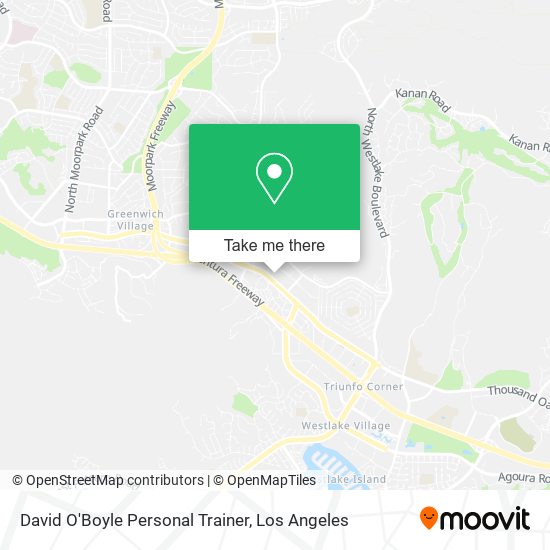 Mapa de David O'Boyle Personal Trainer