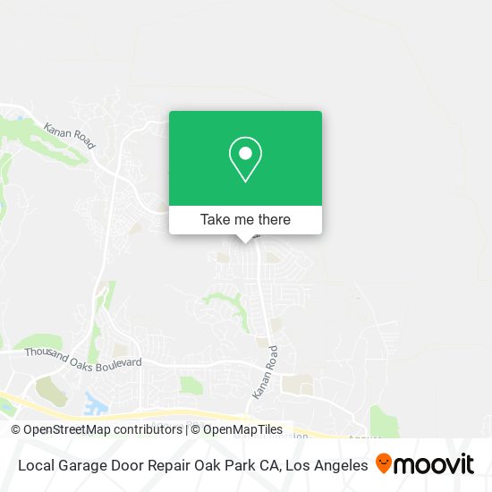 Local Garage Door Repair Oak Park CA map