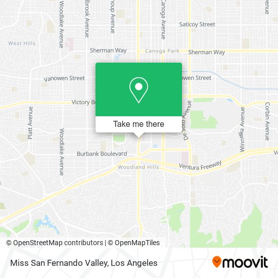 Mapa de Miss San Fernando Valley