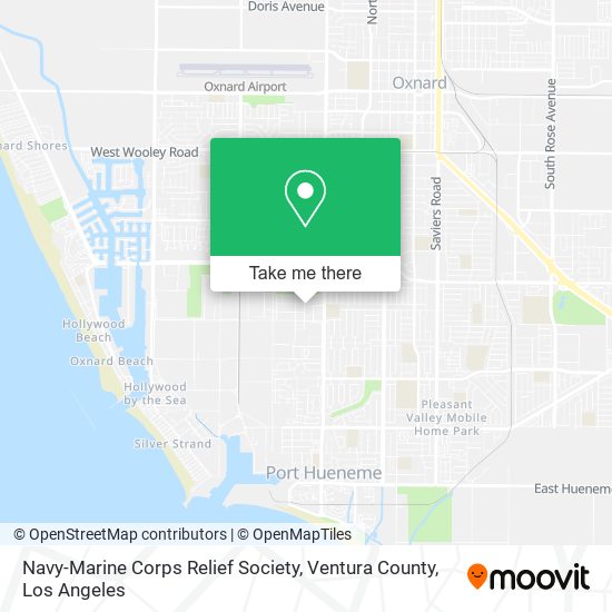 Navy-Marine Corps Relief Society, Ventura County map