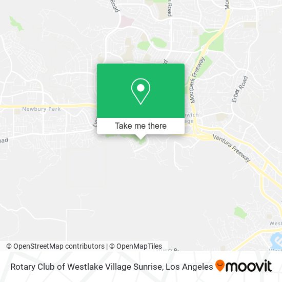 Rotary Club of Westlake Village Sunrise map