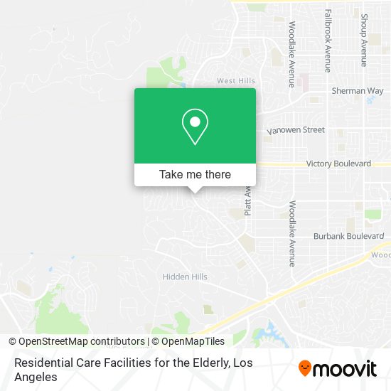 Residential Care Facilities for the Elderly map