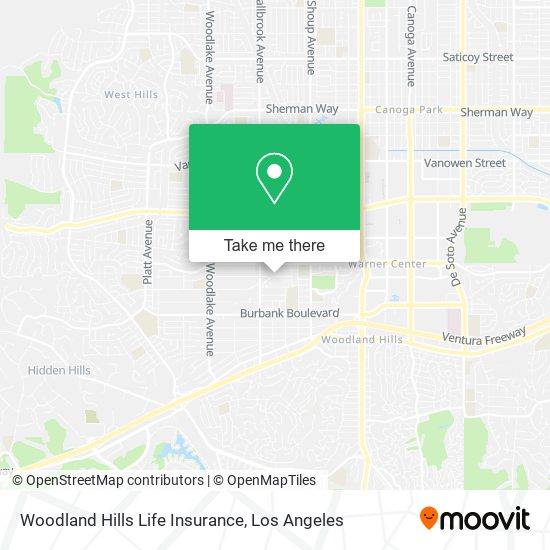 Woodland Hills Life Insurance map