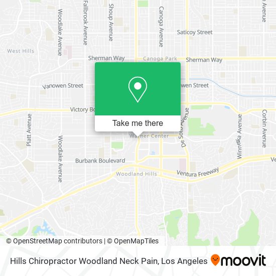 Mapa de Hills Chiropractor Woodland Neck Pain