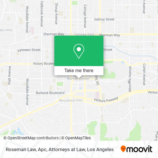 Roseman Law, Apc, Attorneys at Law map