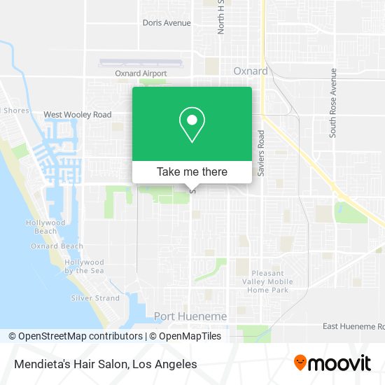 Mendieta's Hair Salon map