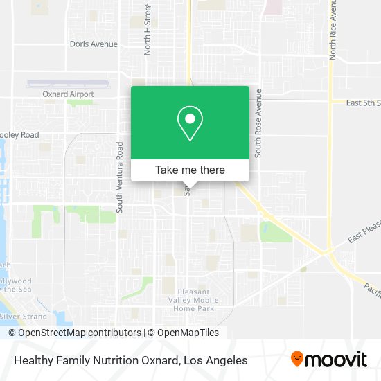 Healthy Family Nutrition Oxnard map