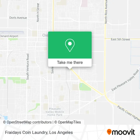 Fraidays Coin Laundry map