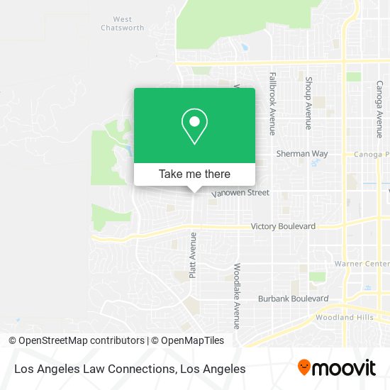 Mapa de Los Angeles Law Connections