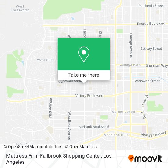 Mapa de Mattress Firm Fallbrook Shopping Center