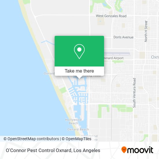 O'Connor Pest Control Oxnard map