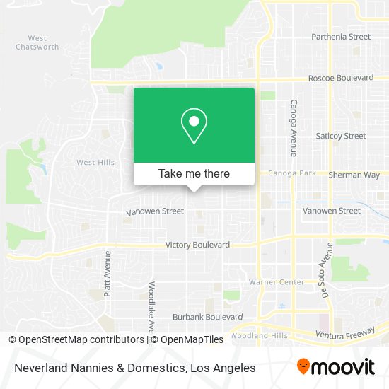 Mapa de Neverland Nannies & Domestics