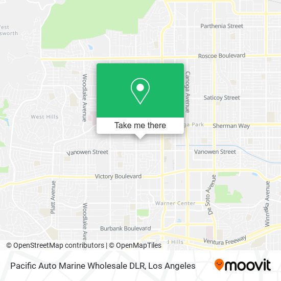 Pacific Auto Marine Wholesale DLR map