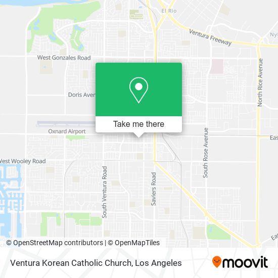 Ventura Korean Catholic Church map