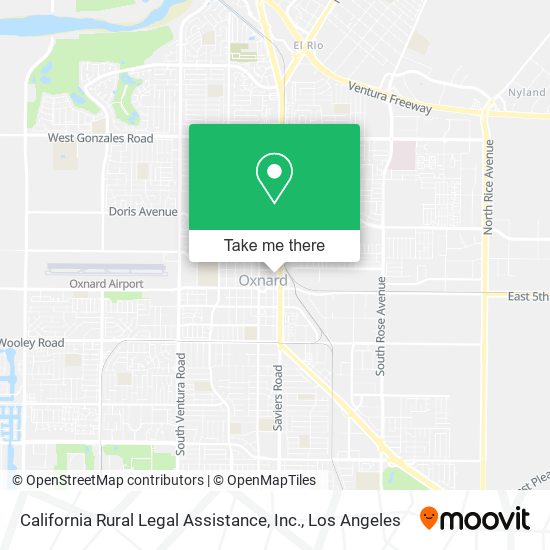 California Rural Legal Assistance, Inc. map