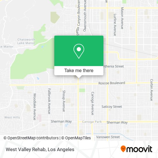 Mapa de West Valley Rehab