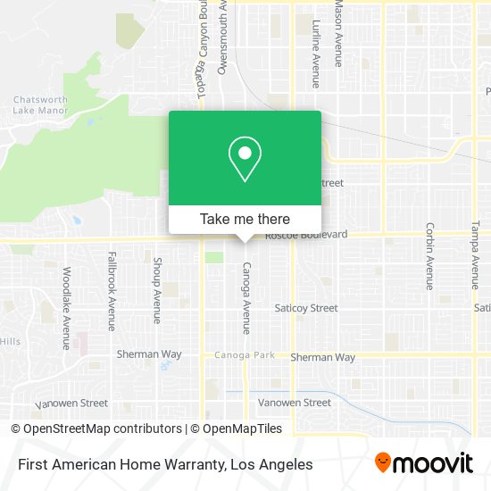 First American Home Warranty map