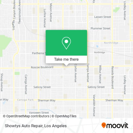Mapa de Showtys Auto Repair