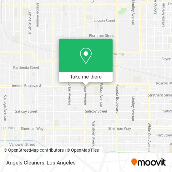 Angels Cleaners map