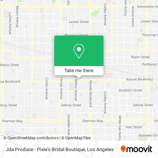 Mapa de Jda Produce - Pixie's Bridal Boutique