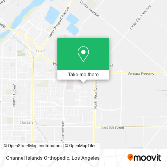 Channel Islands Orthopedic map