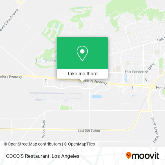 Mapa de COCO'S Restaurant