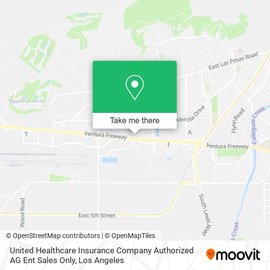 Mapa de United Healthcare Insurance Company Authorized AG Ent Sales Only