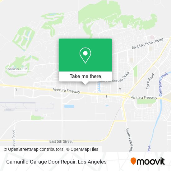 Camarillo Garage Door Repair map