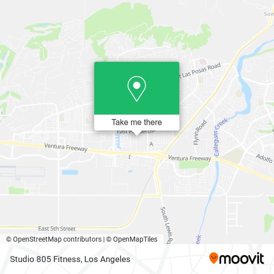 Mapa de Studio 805 Fitness