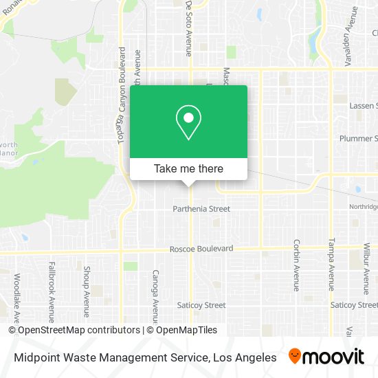 Mapa de Midpoint Waste Management Service