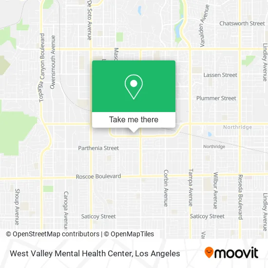 West Valley Mental Health Center map