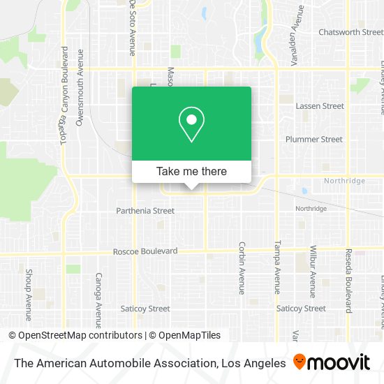 Mapa de The American Automobile Association