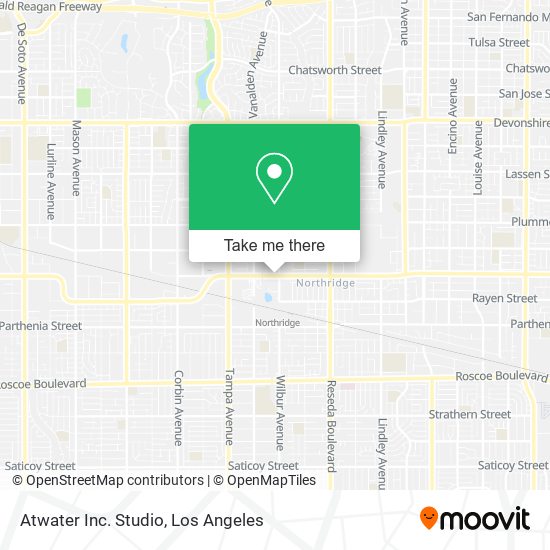 Mapa de Atwater Inc. Studio
