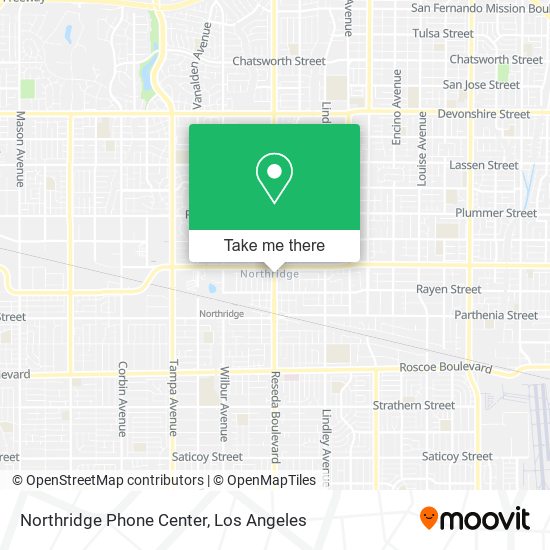 Mapa de Northridge Phone Center