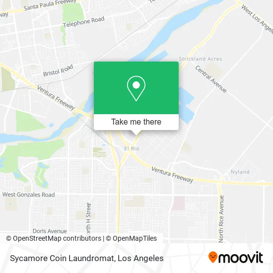 Sycamore Coin Laundromat map