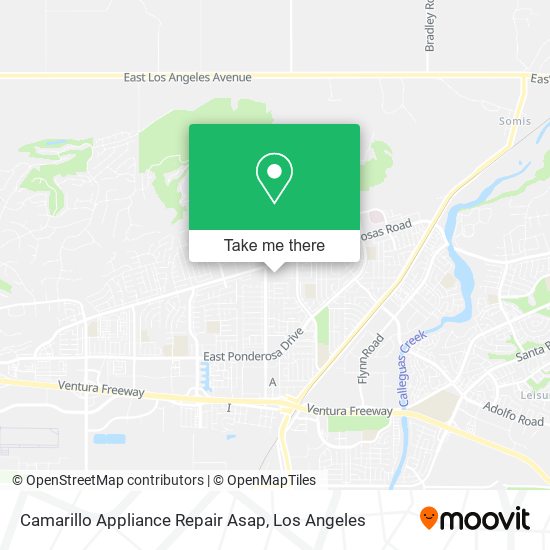 Camarillo Appliance Repair Asap map