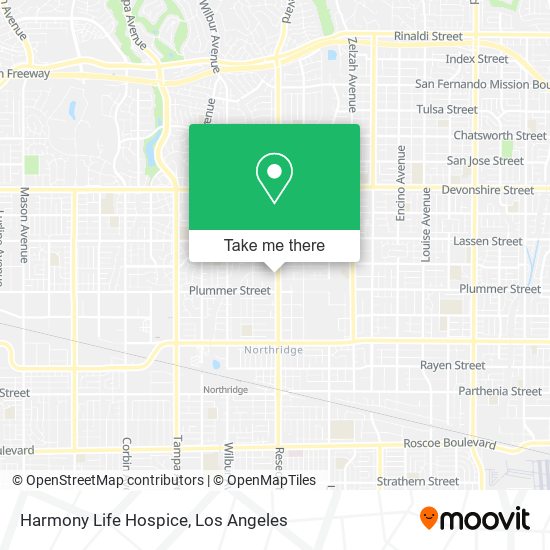 Harmony Life Hospice map