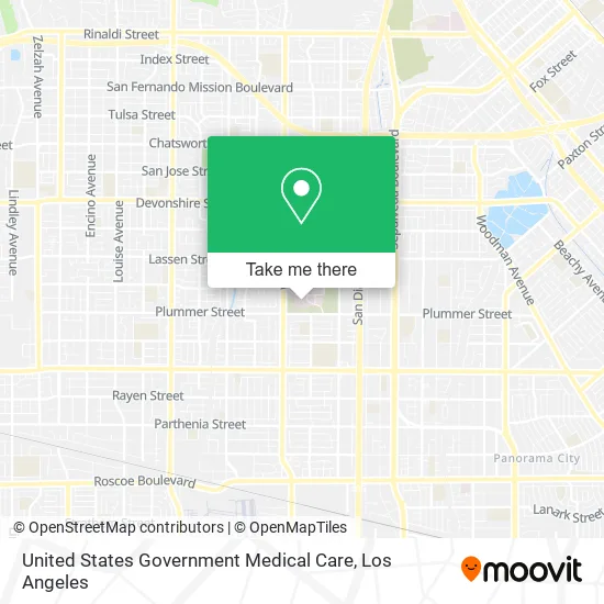 United States Government Medical Care map