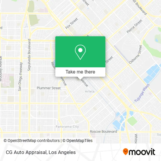Mapa de CG Auto Appraisal
