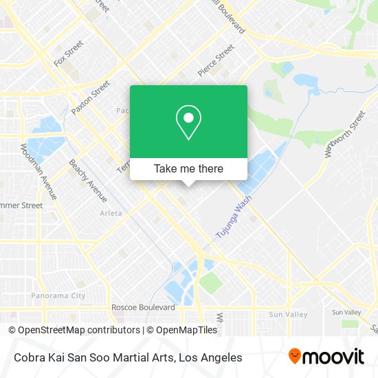 Mapa de Cobra Kai San Soo Martial Arts