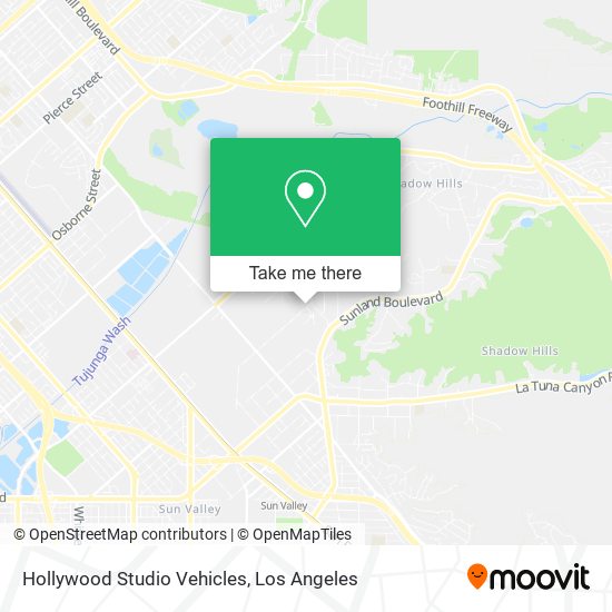 Hollywood Studio Vehicles map