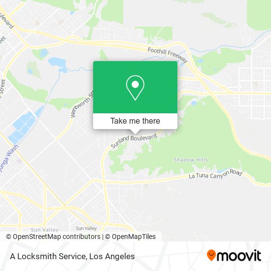 A Locksmith Service map